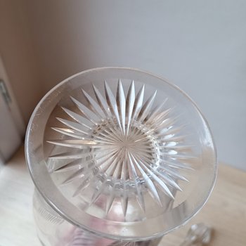 Grande carafe à décanter - Cristal taillé - Vers 1950