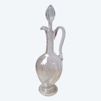 Grande carafe à décanter - Cristal taillé - Vers 1950