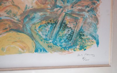 André PLANSON,  Nu allongé, lithographie, 3/25 Nice 1960