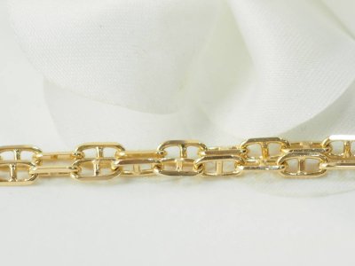 Collier maille marine en or jaune