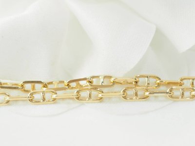 Collier maille marine en or jaune