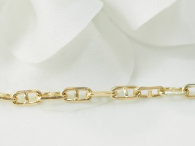 Collier maille marine en or jaune