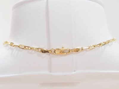 Collier maille marine en or jaune