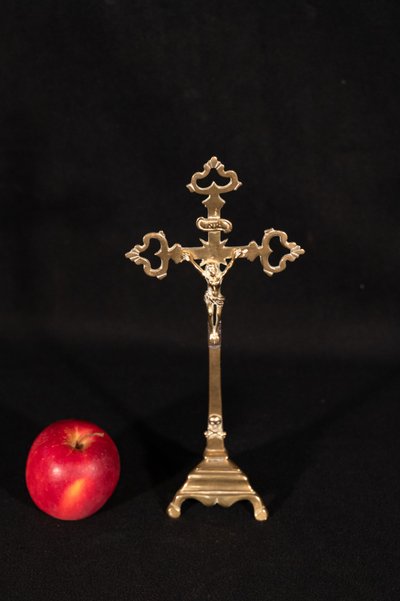 Norman Crucifix in cast brass 18th century period