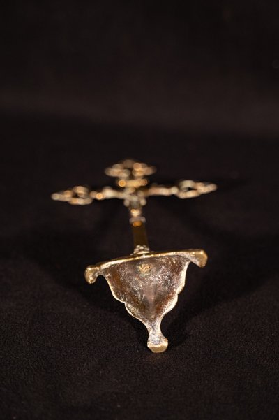 Norman Crucifix in cast brass 18th century period