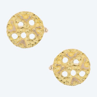 Boutons De Manchettes En Or Vintage