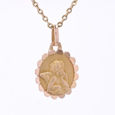 Antike Medaille Angelot Roségold