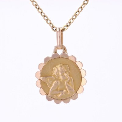 Antike Medaille Angelot Roségold