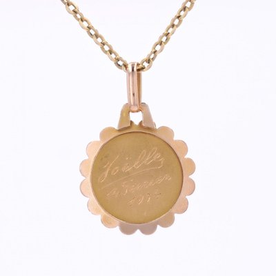 Antike Medaille Angelot Roségold