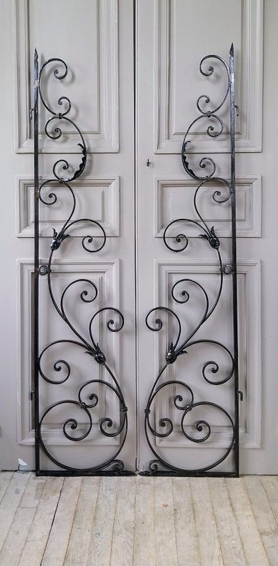 2 wrought-iron doors
