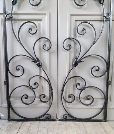 2 wrought-iron doors