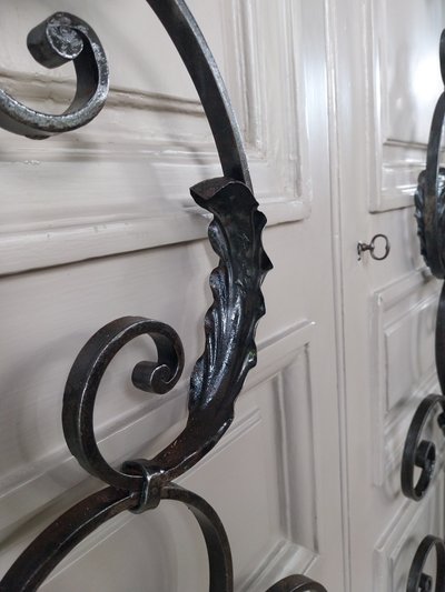 2 wrought-iron doors