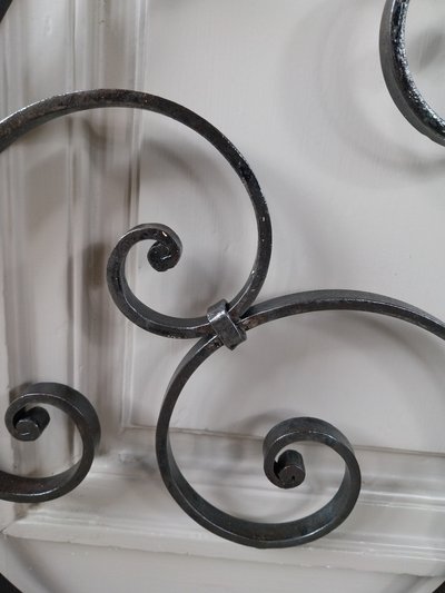 2 wrought-iron doors