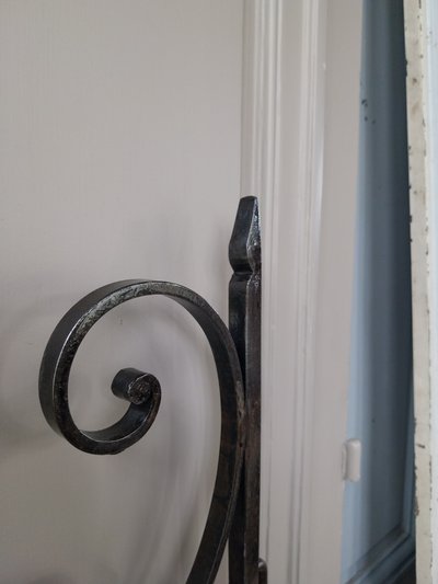 2 wrought-iron doors
