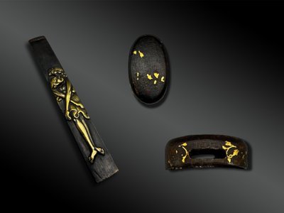 ENSEMBLE Fuchi, Kashira et Kotsuka - Japon - Période Edo (1603-1868)