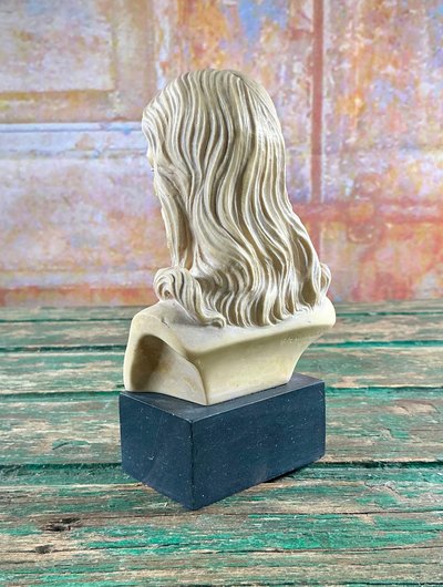 Bust of Christ Signed A. Giannelli antique Italian sculpture