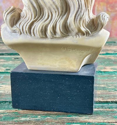 Bust of Christ Signed A. Giannelli antique Italian sculpture