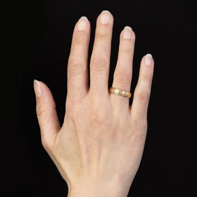 Trauring Roségold Ciselée