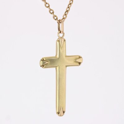 Croix or jaune ancienne