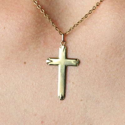 Croix or jaune ancienne