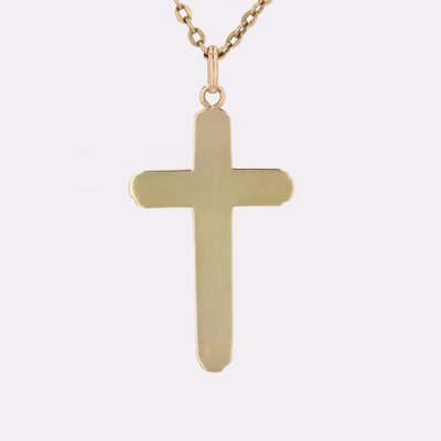 Croix or jaune ancienne
