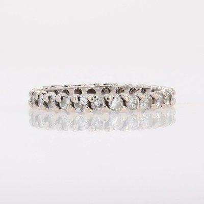Fine alliance diamants tour complet or blanc