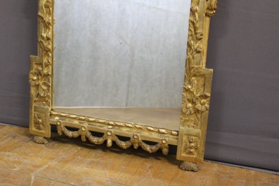 Specchio in legno dorato Luigi XVI XVIII