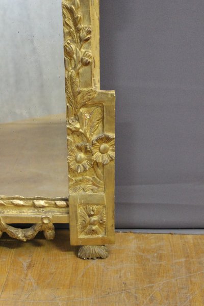 Specchio in legno dorato Luigi XVI XVIII