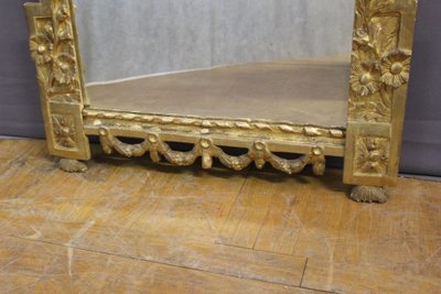 Specchio in legno dorato Luigi XVI XVIII