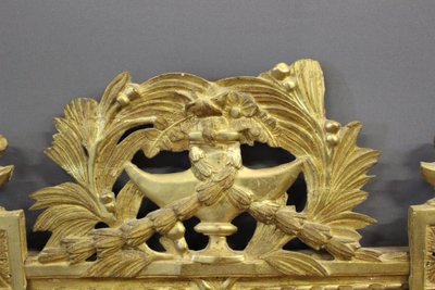 Specchio in legno dorato Luigi XVI XVIII