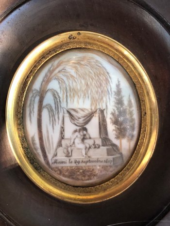 Miniatures - Seditious images - Signed Henri - Dated September 29, 1807