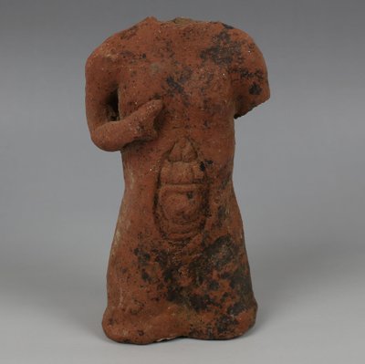 Etruscan Votive Torso in Terracotta — 5th–4th Century BC — with Certificate of Authenticity