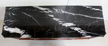 Louis XVI Sideboard in Cuban Mahogany and Flamed Marble - XVIIIth