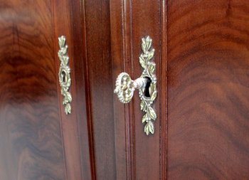 Louis XVI Sideboard in Cuban Mahogany and Flamed Marble - XVIIIth