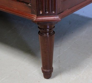 Louis XVI Sideboard in Cuban Mahogany and Flamed Marble - XVIIIth