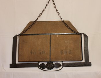 Miroir Ancien Fer Forgé 1920 59 X 38 Cm