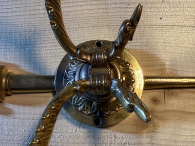 Pair of Empire style bronze sconces