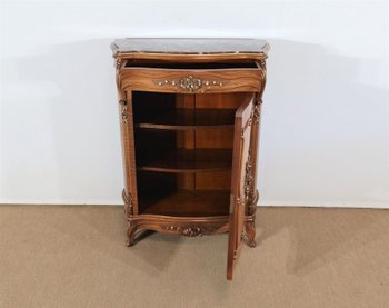 Cabinet between two in Walnut, Rocaille style - Period 1900