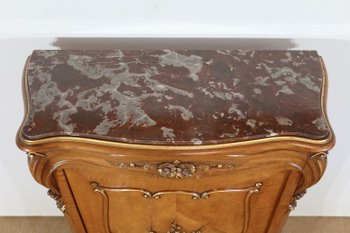 Cabinet between two in Walnut, Rocaille style - Period 1900