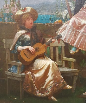 Georges DEVY - Scène galante en Italie