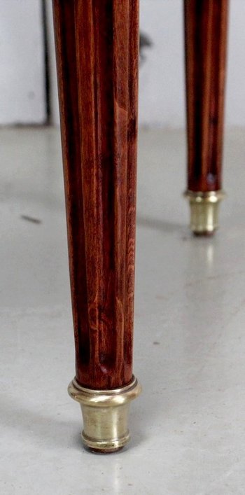 Table Bouillotte en Acajou, goût Louis XVI – Début XXe
