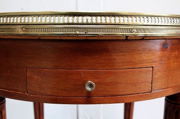 Table Bouillotte en Acajou, goût Louis XVI – Début XXe