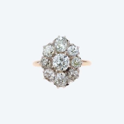 Antique Pompadour Diamond Ring