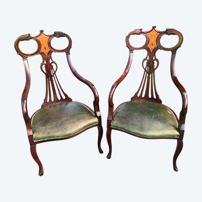 Coppia di poltrone inglesi