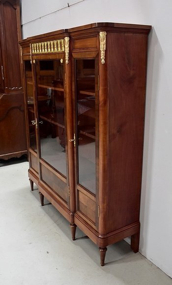 Bücherregal aus Kirsche und Mahagoni im Stil Louis XVI - Anfang des 20. Jahrhunderts