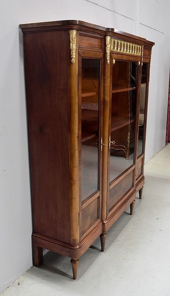  Bücherregal aus Kirsche und Mahagoni im Stil Louis XVI - Anfang des 20. Jahrhunderts