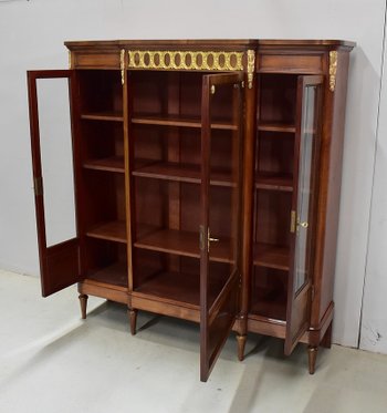  Bücherregal aus Kirsche und Mahagoni im Stil Louis XVI - Anfang des 20. Jahrhunderts