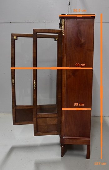  Bücherregal aus Kirsche und Mahagoni im Stil Louis XVI - Anfang des 20. Jahrhunderts