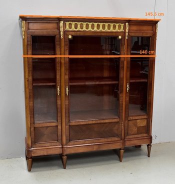  Bücherregal aus Kirsche und Mahagoni im Stil Louis XVI - Anfang des 20. Jahrhunderts