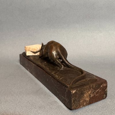 Bronze sculpture "Sugar Mouse" by M. Prost